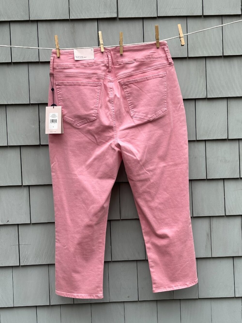 NYDJ | Pink Chloe Capri Jeans, Hollywood WB & Slits | Size 12 | NWT - Picture 4 of 10